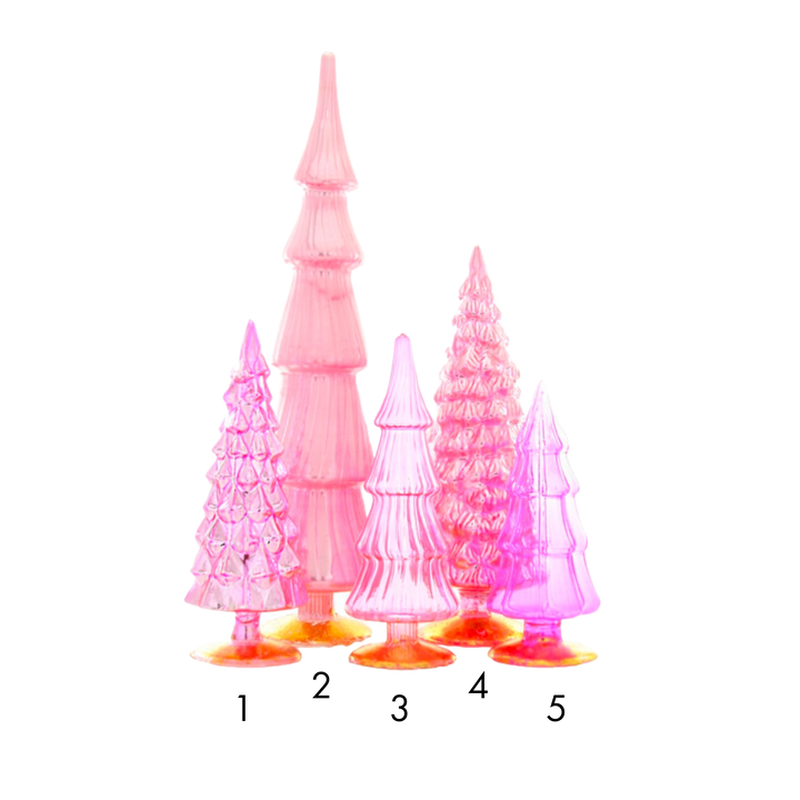 Hue Glass Tree Assorted Pink Tones