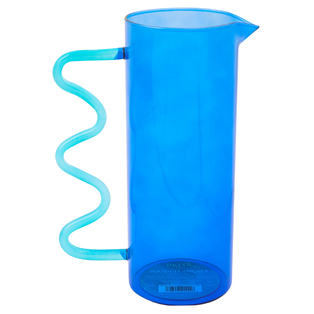 44oz Squiggle Pitcher Blue