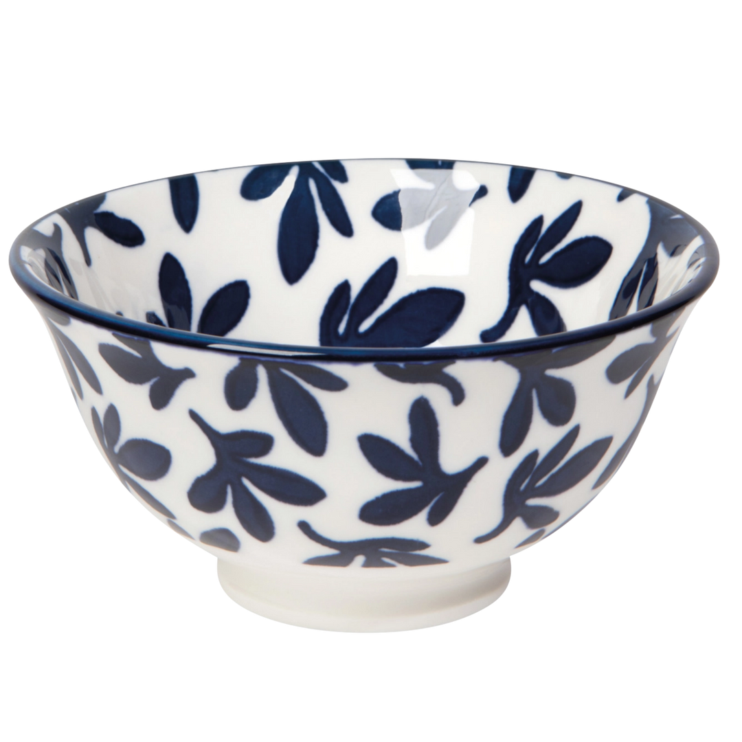 Blue Floral Stamped Bowls