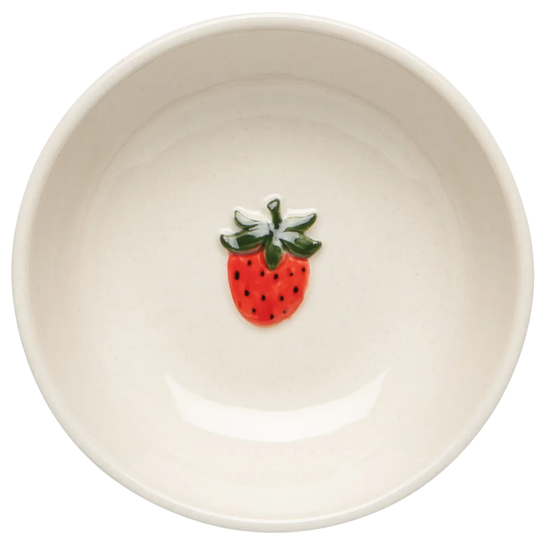Strawberry Embossed Pinch Bowl 3 Inch
