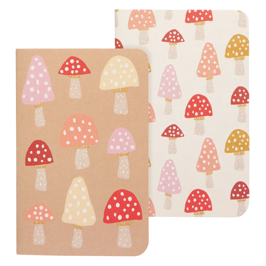 Toadstool Pocket Notebook Set of 2
