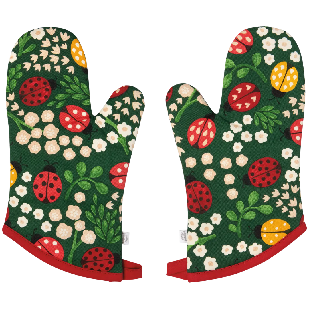 Lady Bug Oven Mitts