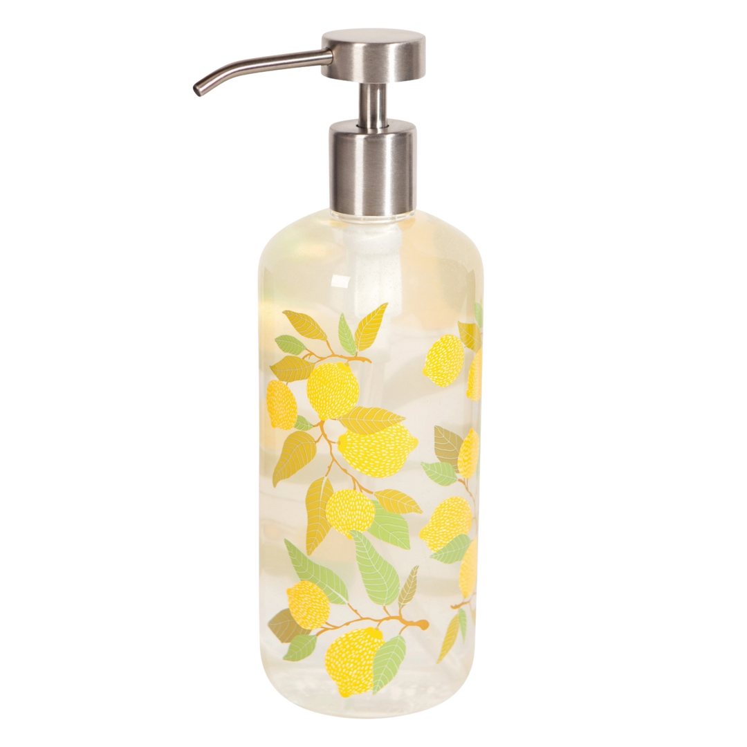 Lemons Glass Soap Pump