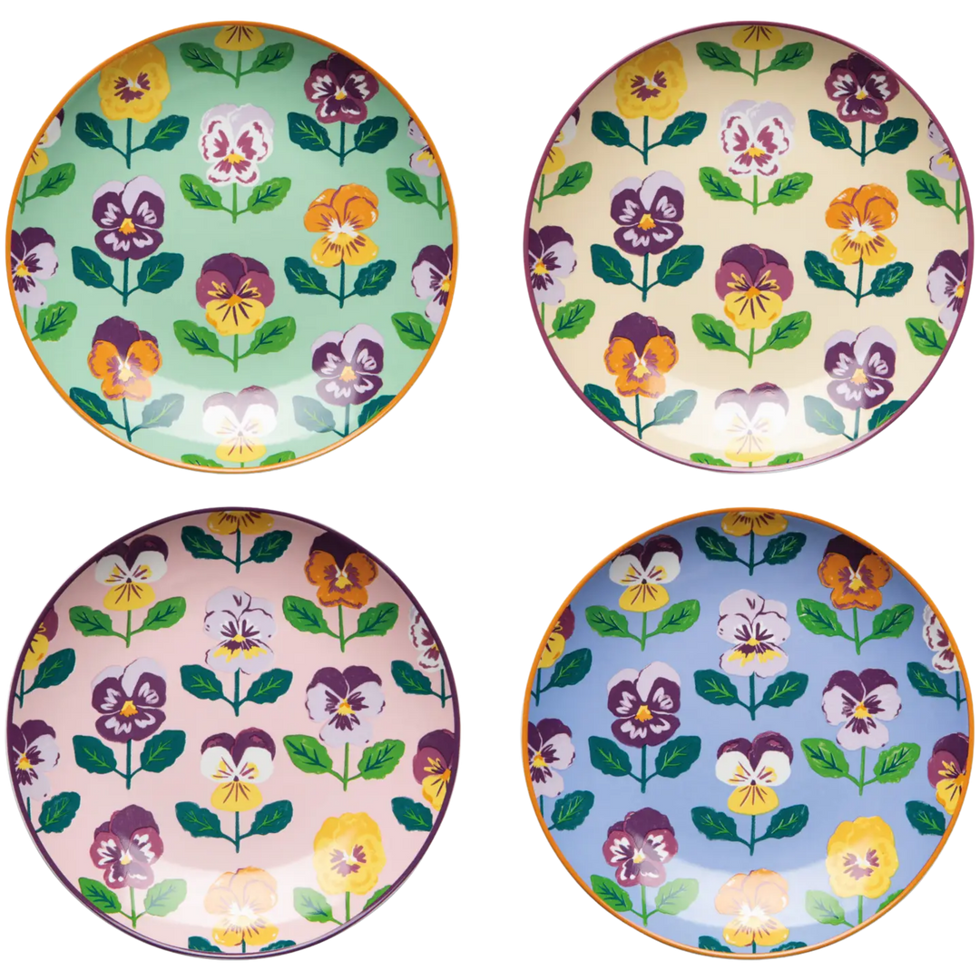 Pansy Appetizer Plates