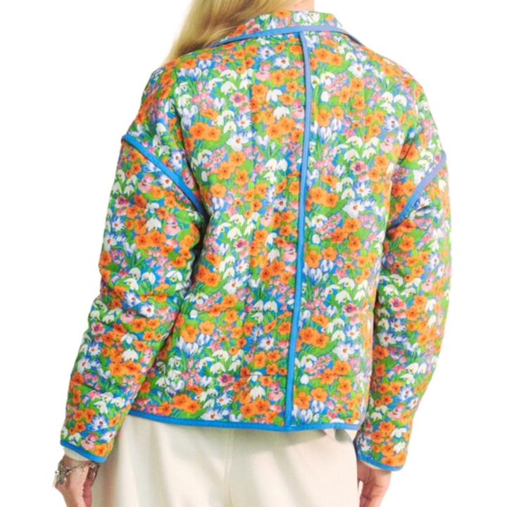 Retro Floral Padded Jacket