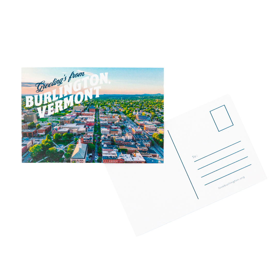 Love Burlington Vintage Postcard