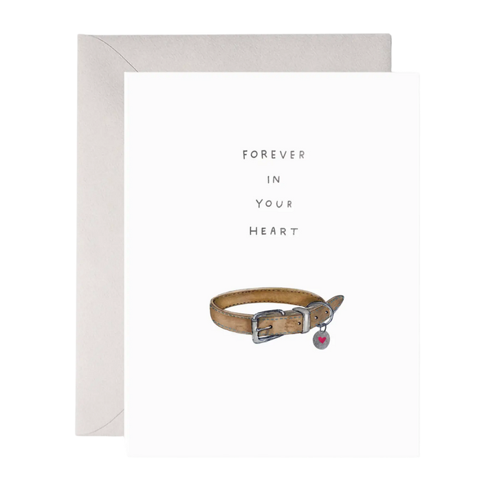 Pet Collar Sympathy Card