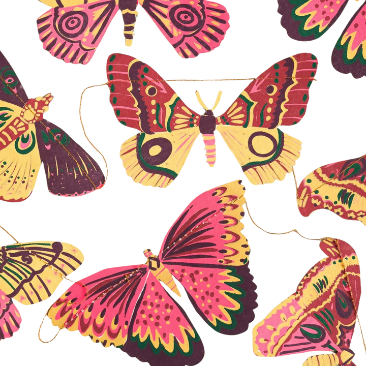 Colourful Butterflies Sewn Garland