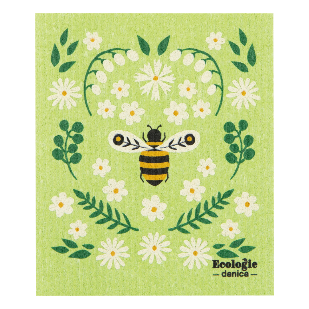 Bee Garden Swedish Dishcloth