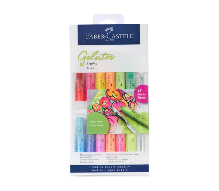 Gelatos Pigment Art Sticks - 15-Piece Set