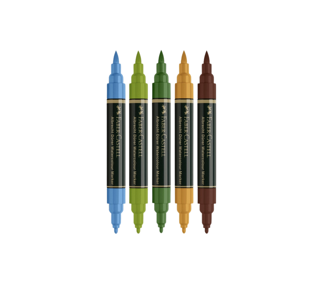 Albrecht Dürer Watercolor Markers, Plein Air - Wallet of 5
