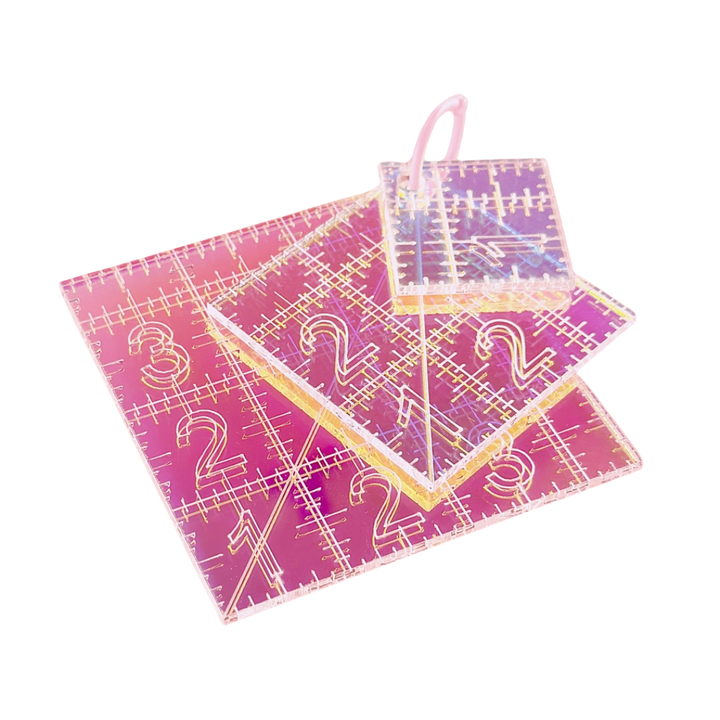 Mini Squares Set - Iridescent Quilting Rulers