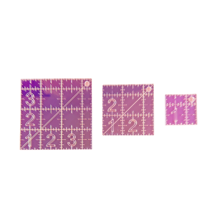 Mini Squares Set - Iridescent Quilting Rulers
