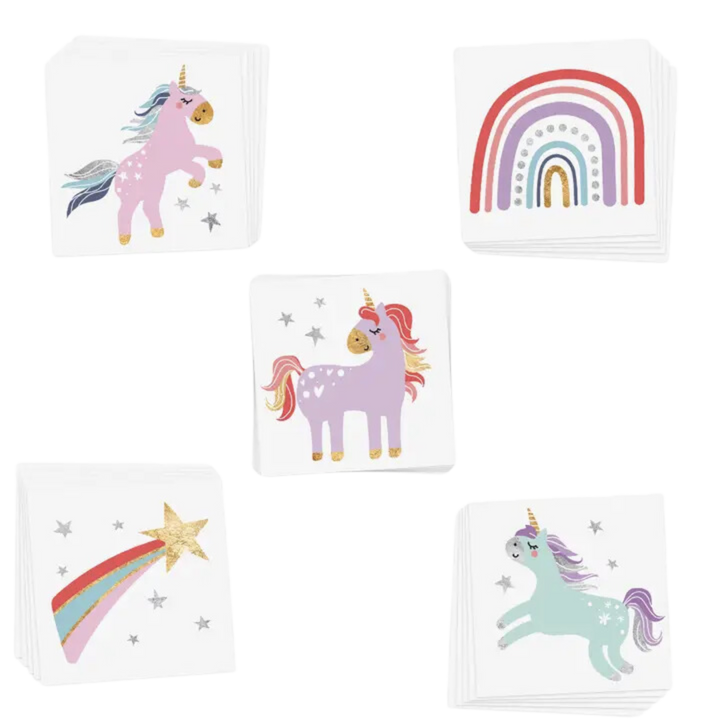 Enchanting Unicorns Variety Set - Temporary Tattoo