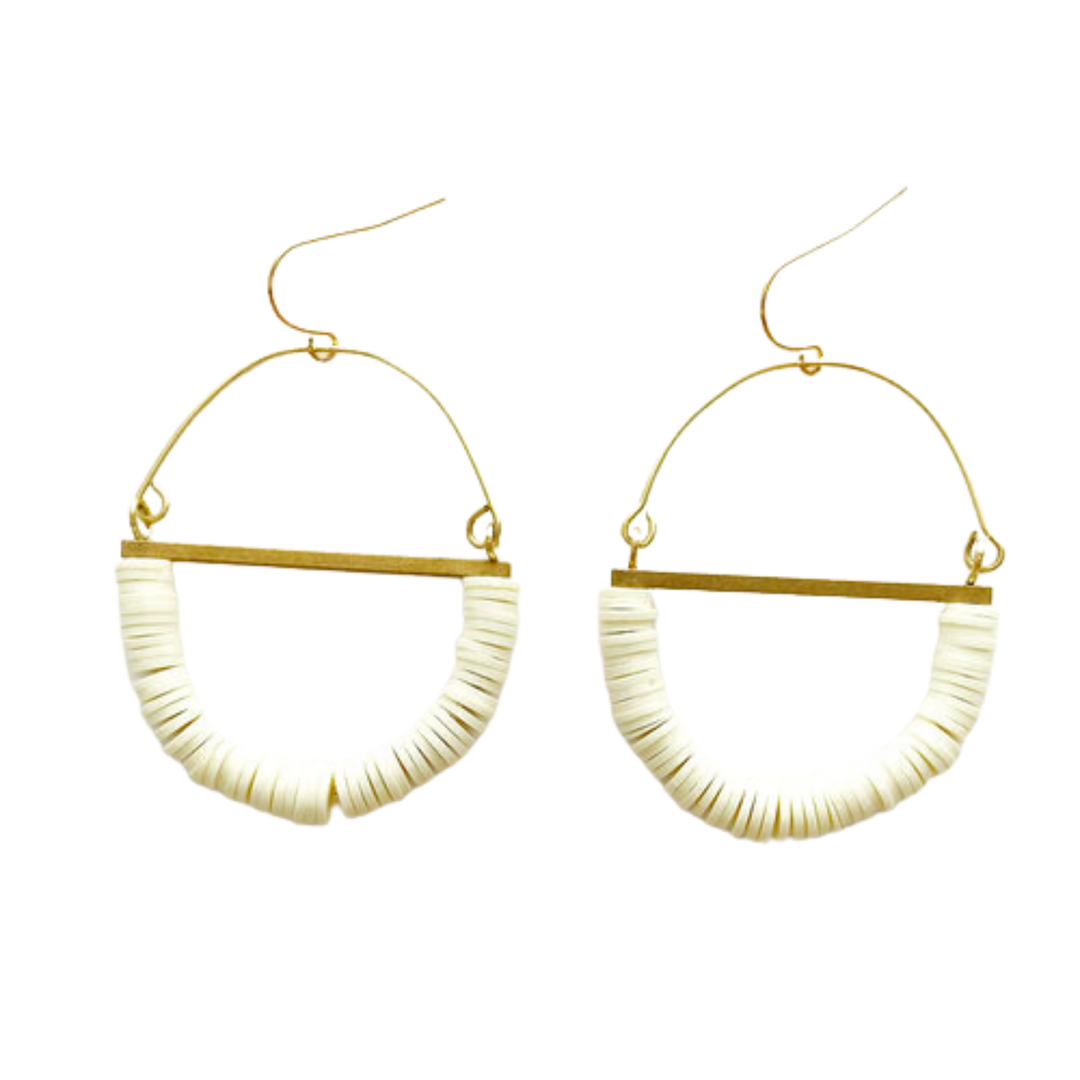 Terrain Beaded Hoop Earring