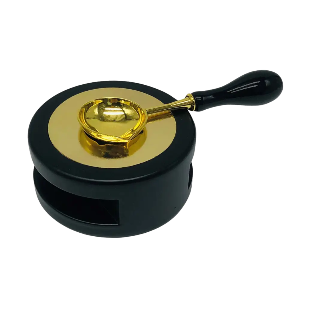 Sealing Wax Melting Desktop Set with Candle and Spoon