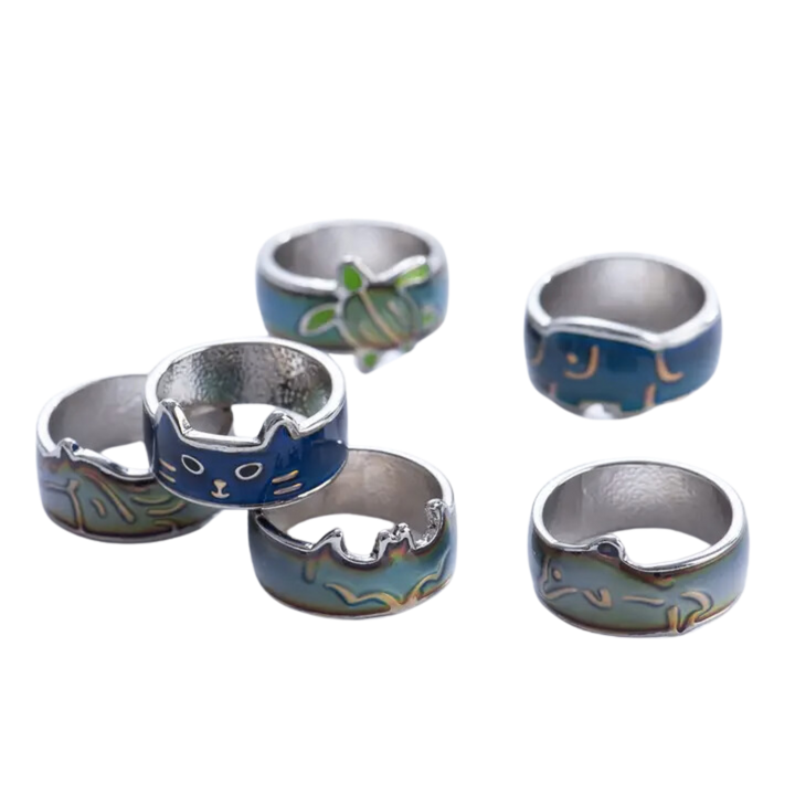 Animal Band Mood Rings