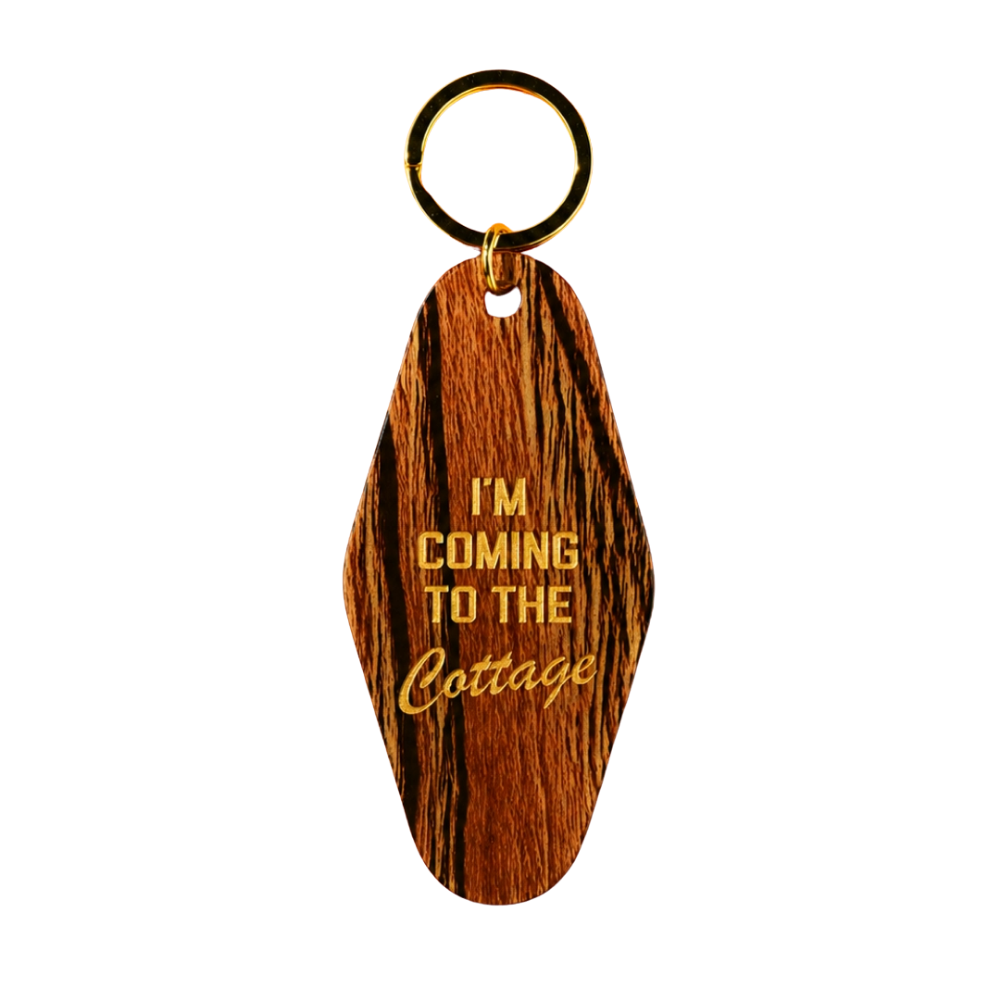 I'm Coming To The Cottage Keychain