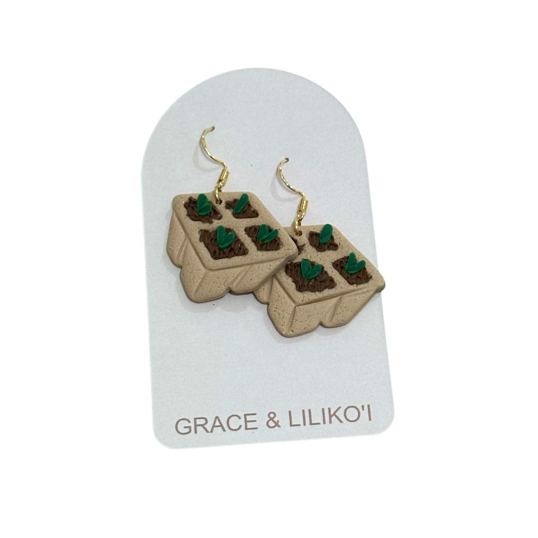 Seed Starter Dangle Earrings