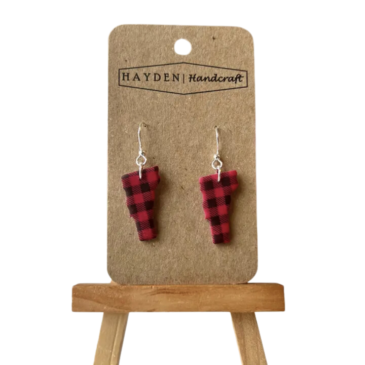 Buffalo Plaid Vermont Earrings