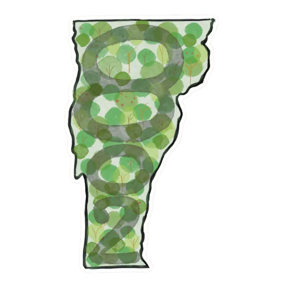 Green Mountains 802 Sticker