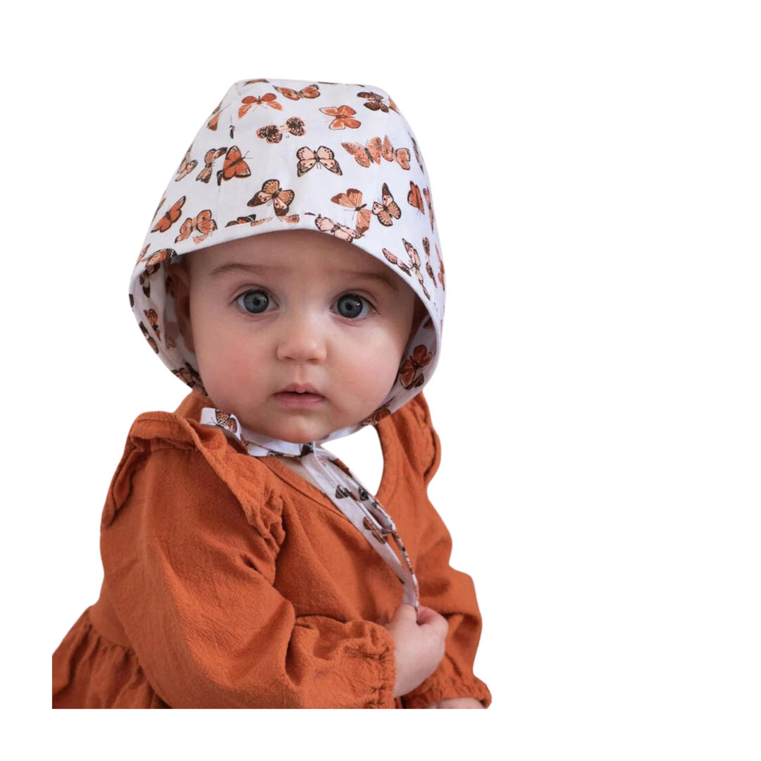 Butterflies Danish Baby Bonnet Upf 50+