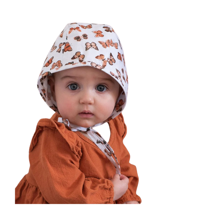 Butterflies Danish Baby Bonnet Upf 50+