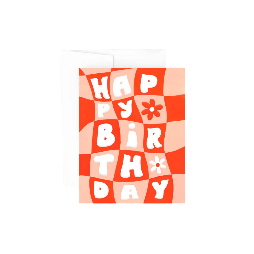 Checky Birthday Card