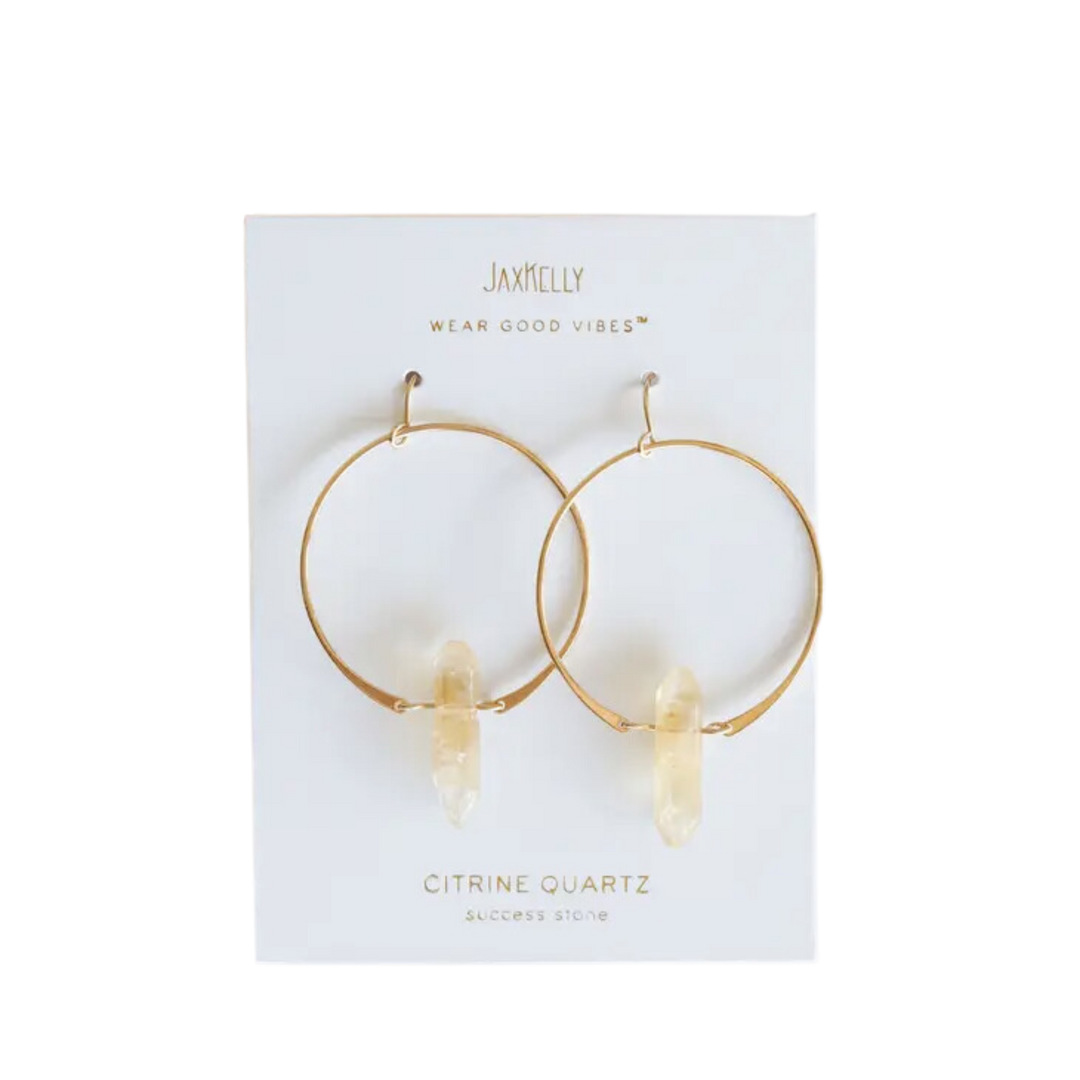 Gemstone Hoops