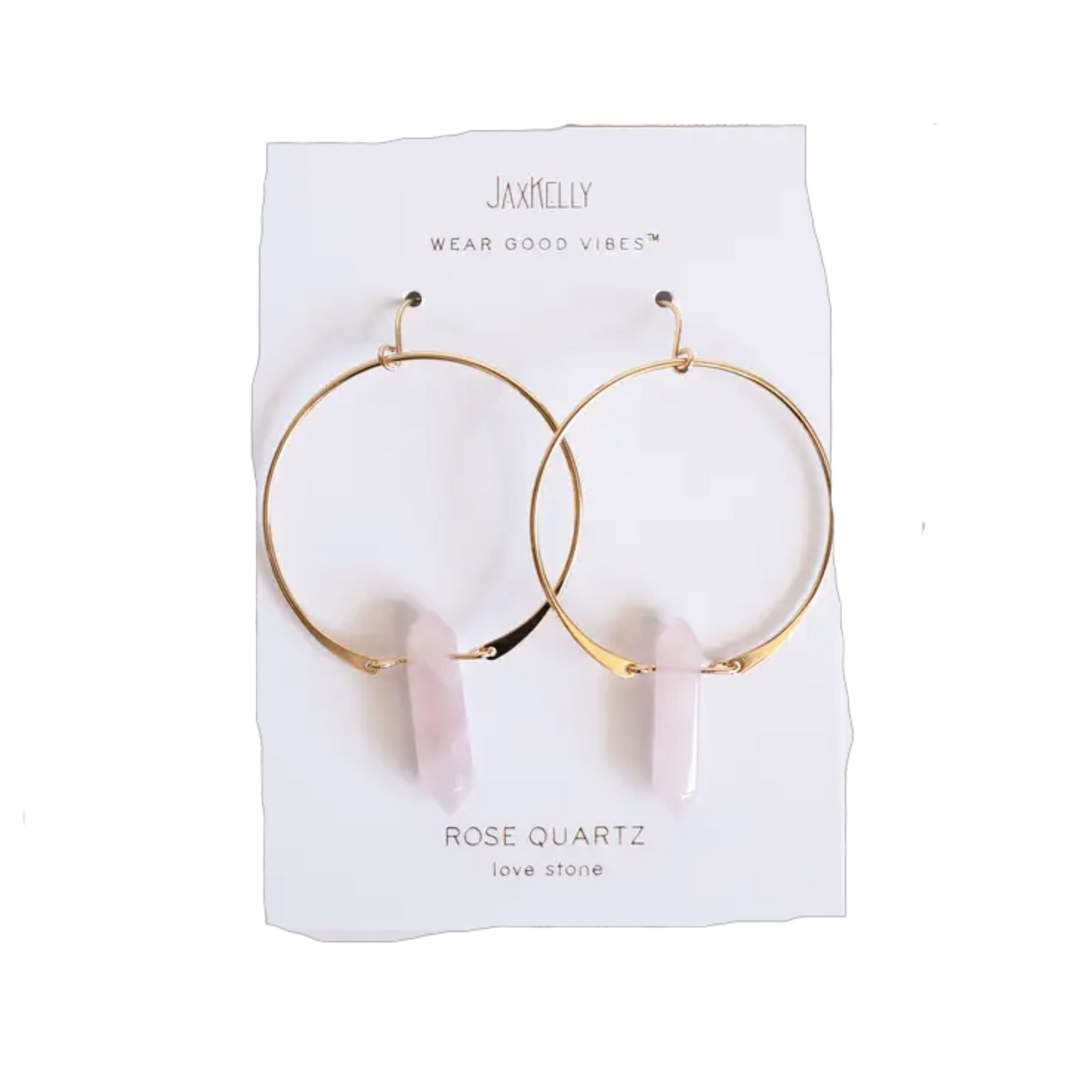 Gemstone Hoops