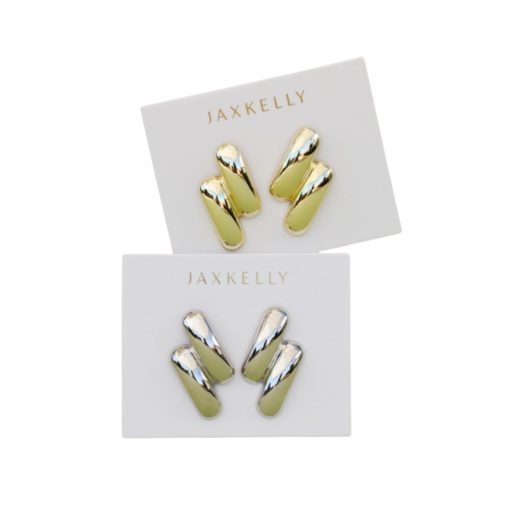 Double Bold Bar Earrings