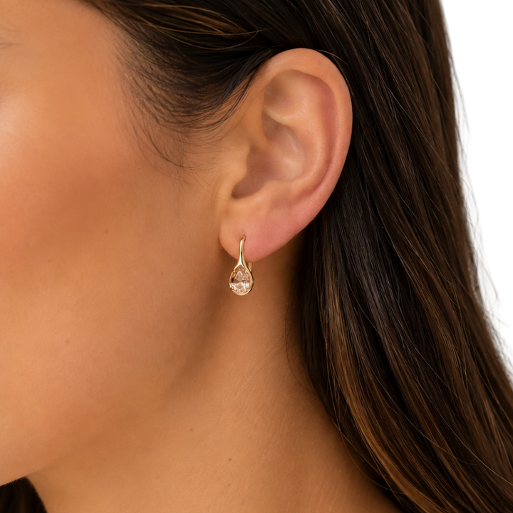 Mini Pear Drop Earrings