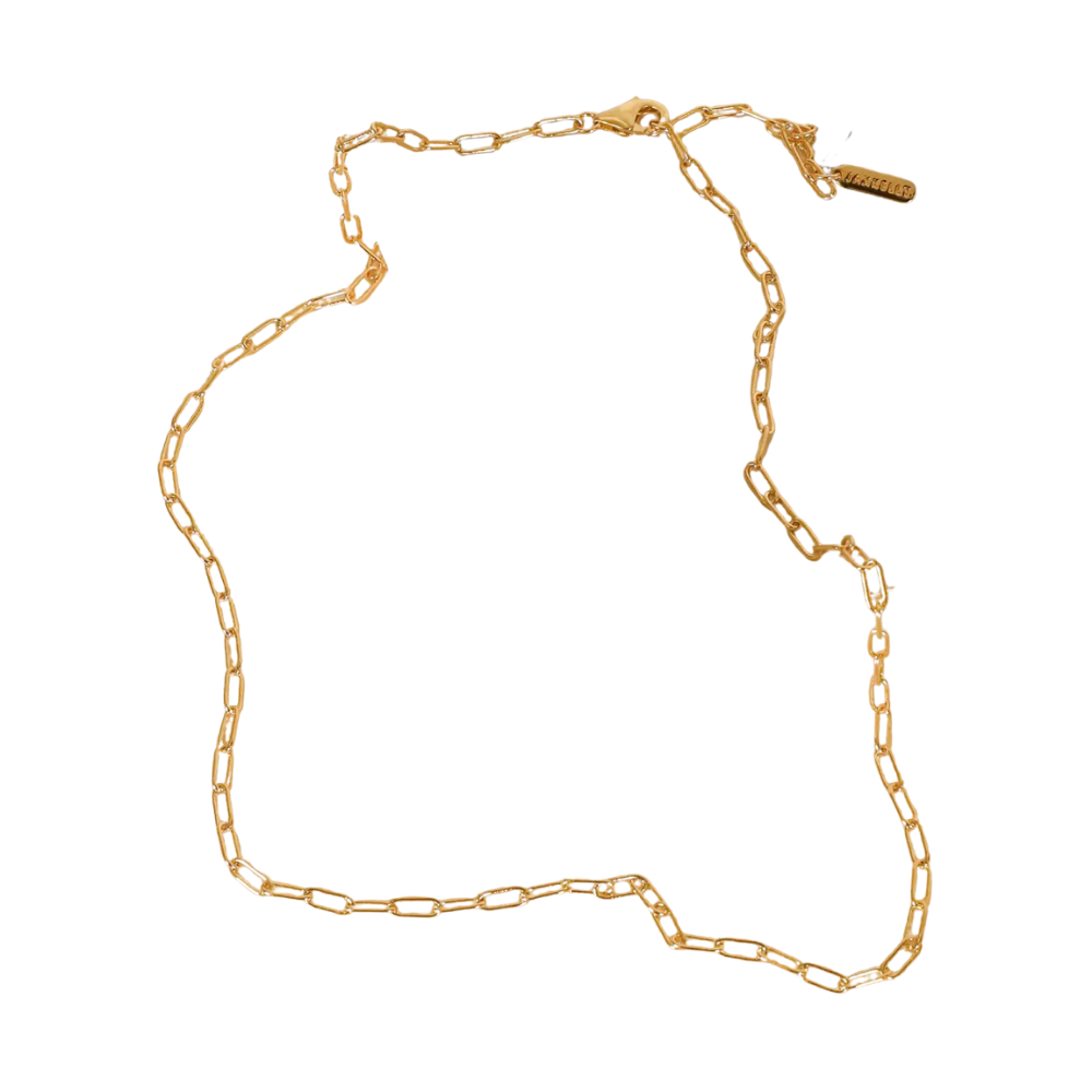 18k Gold Small Link Chain Necklace