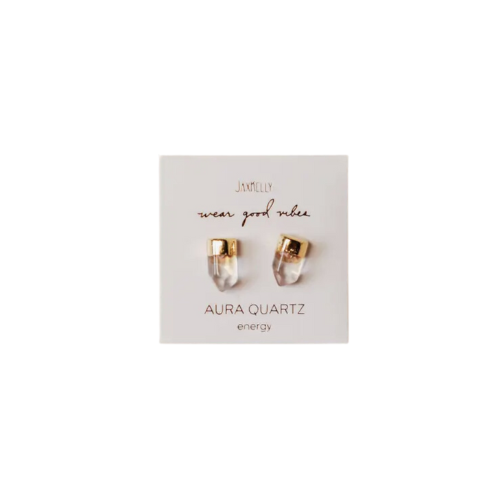 Gold Dip Stud Earrings