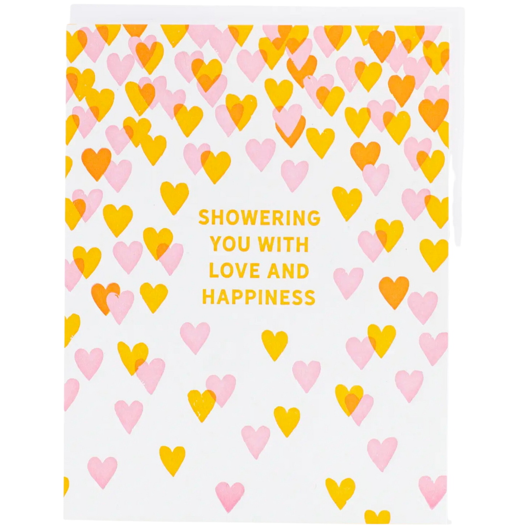 Hearts Shower Card