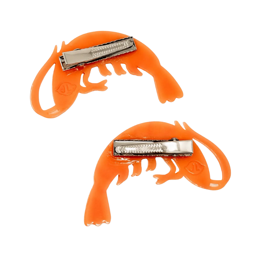 Shrimp Alligator Hair Clip Set