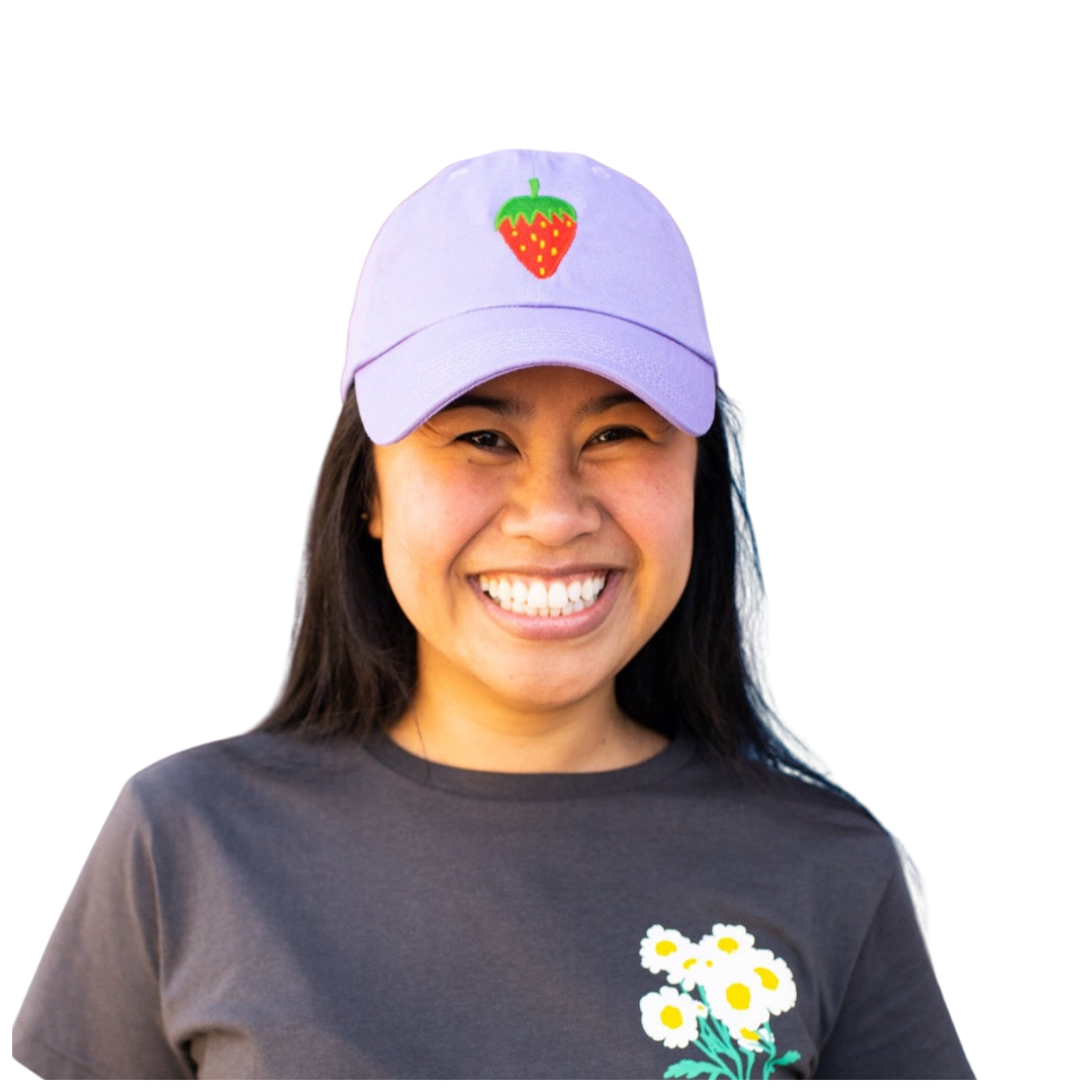 Strawberry Embroidered Hat