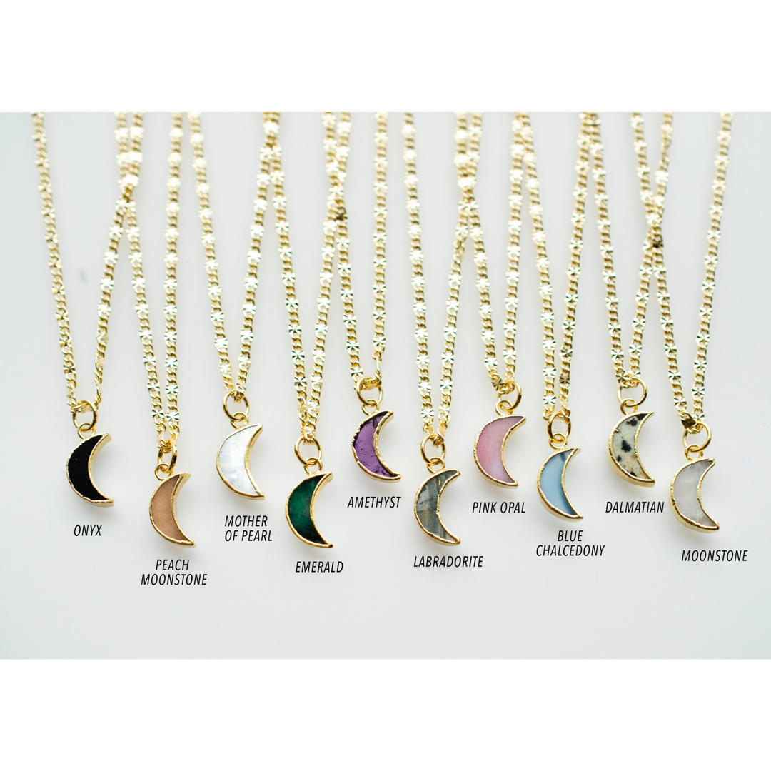 Moon Gemstone Necklace