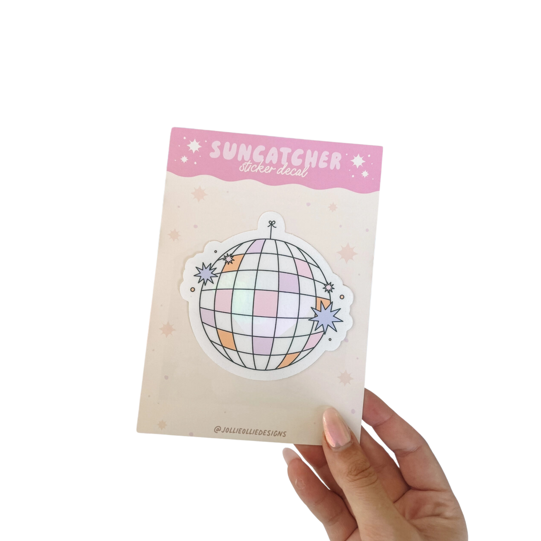 Discoball Suncatcher Decal