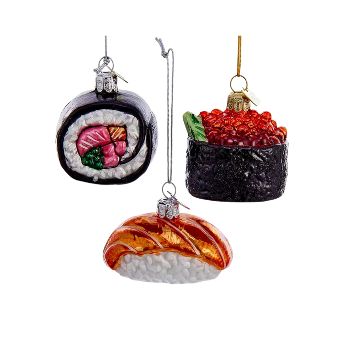 Glass Sushi Ornaments