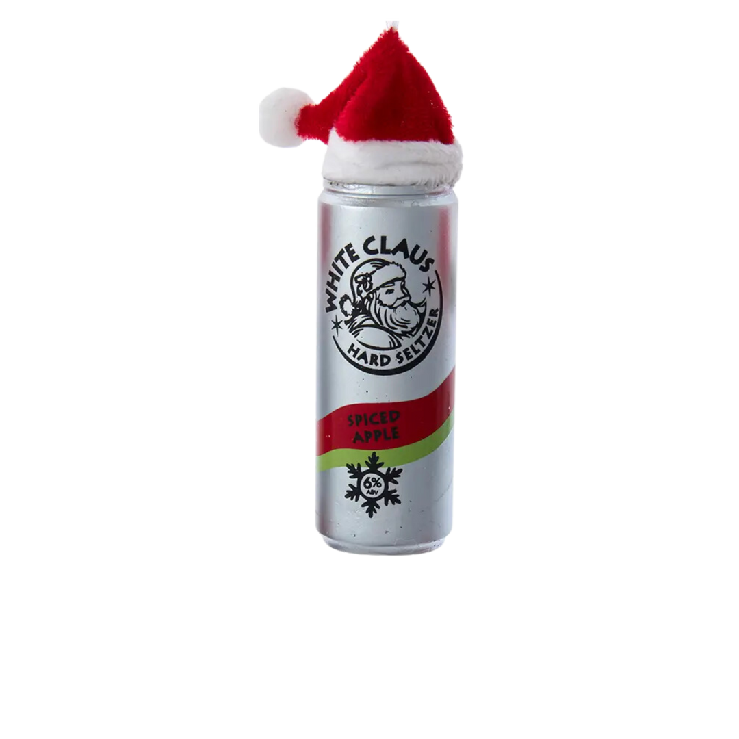 White Claus Seltzer Ornament