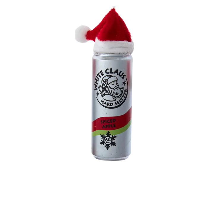 White Claus Seltzer Ornament