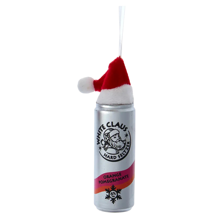 White Claus Seltzer Ornament