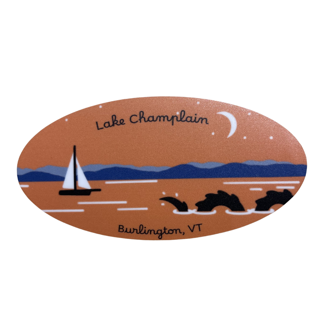 Lake Champlain Oval Sticker