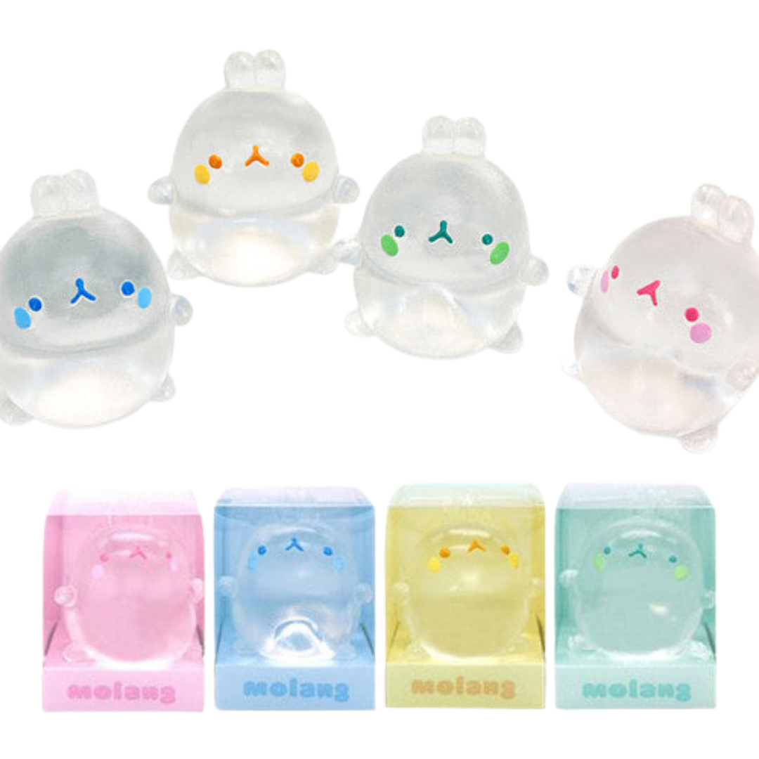 Molang Clear Mochi Squish Toy