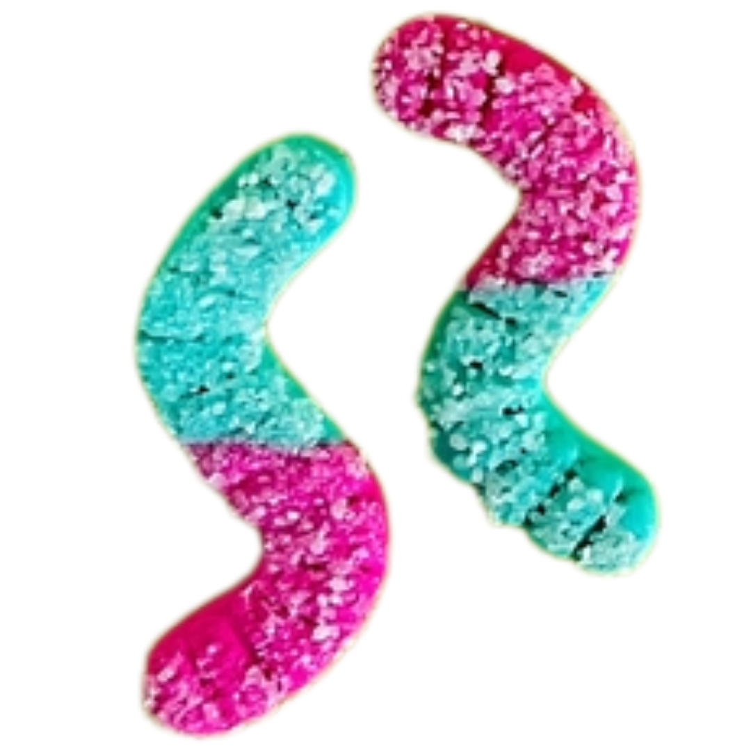 Pip’s Sour Gummy Worm Earrings