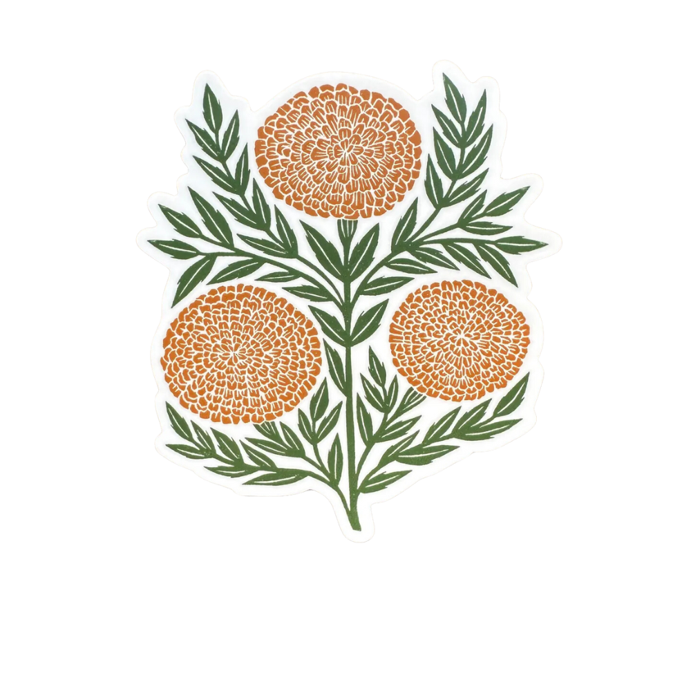 Marigold Vinyl Sticker