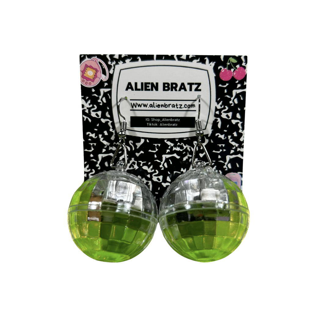 Light Up Disco Ball Earrings