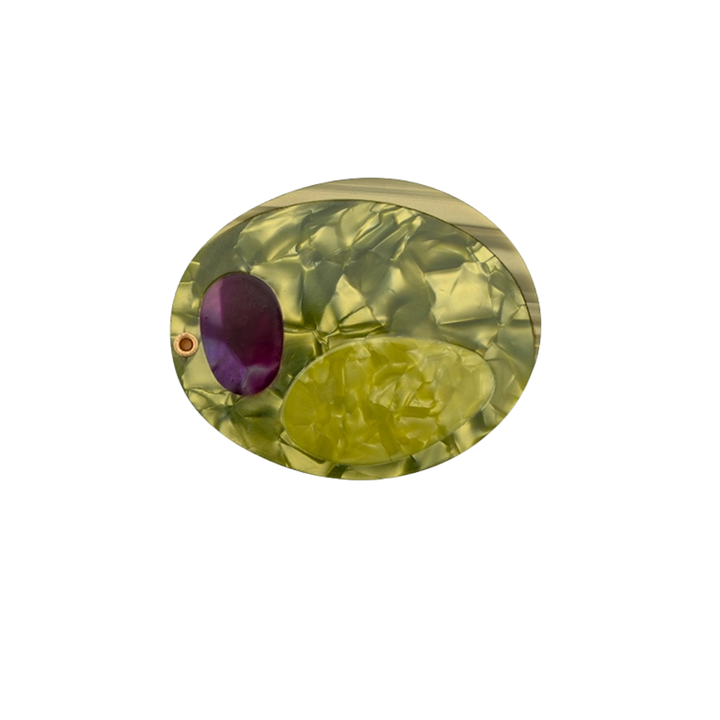 Green Martini Olive Swing Hinge Folding Compact Mirror