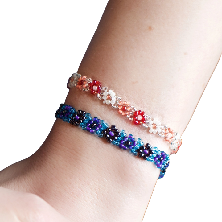 Beaded Flower Bracelet